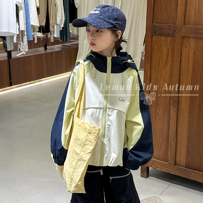 女童外套冲锋衣夹克衫三防登山服