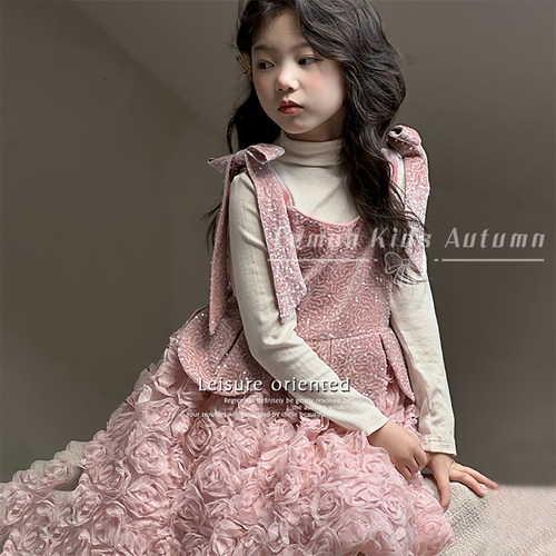 女童超好看生日周岁礼服公主裙子