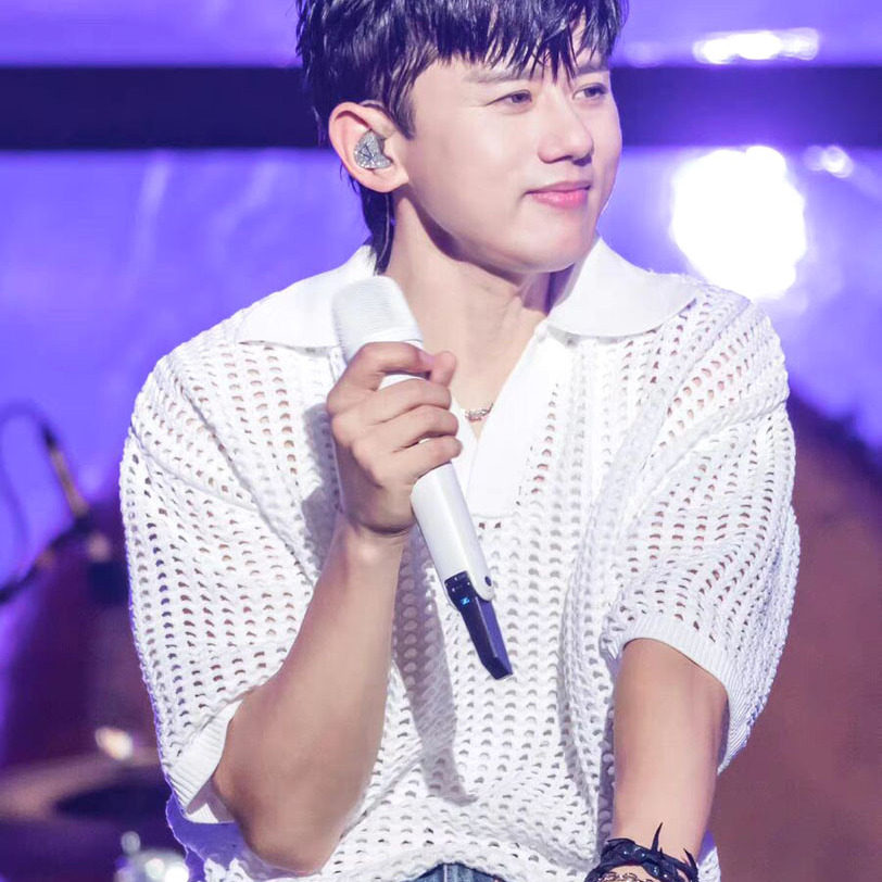 张杰同款镂空针织polo衫男v领宽松短袖卫衣网眼透视t恤防晒罩衫