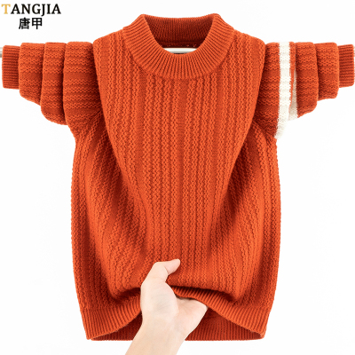 冬季学生保暖纯羊毛衫厚款