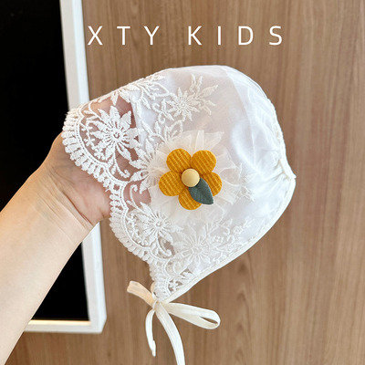 洋气宝宝女公主花边帽