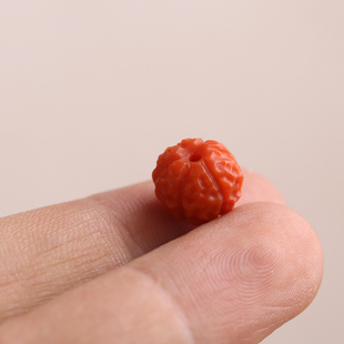 天然南红金刚珠配饰 四川美姑县南红玛瑙柿子红手串 佛珠念珠配珠