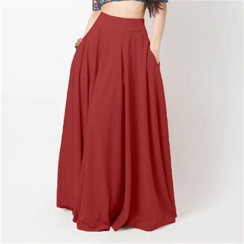 Half-length skirt big swing A-line high waist slimming plus