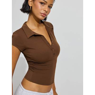 New tight fitting sports waist cinching versatile top