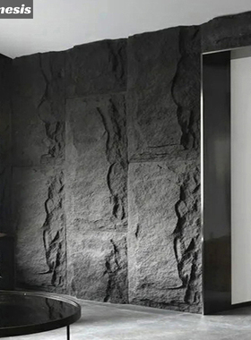 轻质pu石皮文化石电视背景墙pu石材仿真蘑菇石室内客厅别墅外墙砖