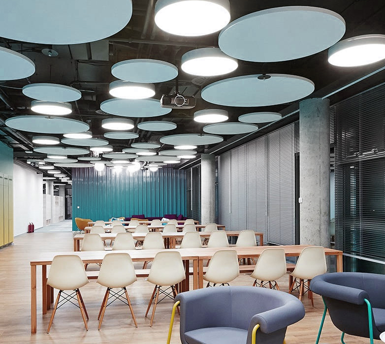 异形吊顶圆形吊顶三角形金属天花板彩色烤漆铝扣板商场自装材料