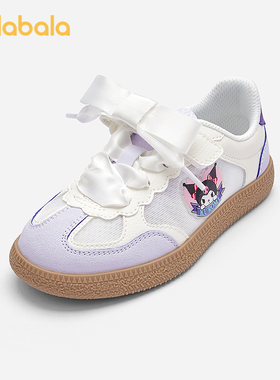 【库洛米IP】巴拉巴拉童鞋儿童板鞋女童德训鞋2025夏新款鞋子透气