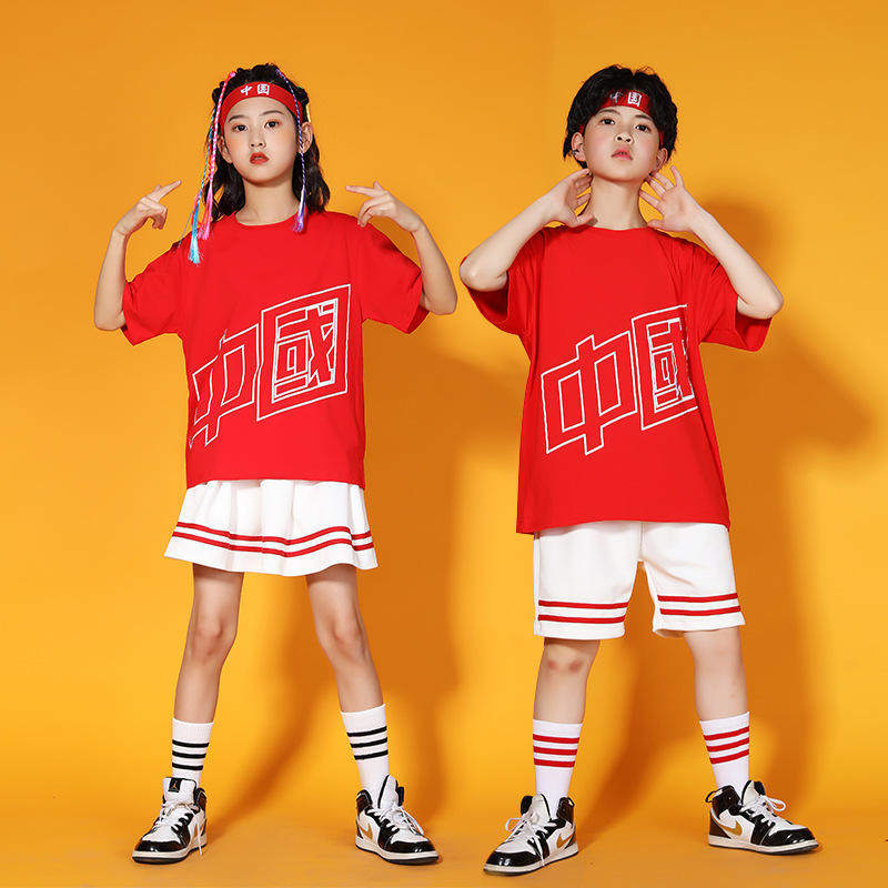 六一儿童演出服装幼儿园风女童表演爱国小学生啦啦队男生中国B类