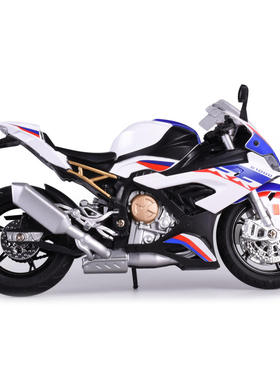 1:12宝MS1000RR合金模型摩托车摆件仿真机车声光转向仿赛玩具