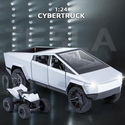 新款 抖音爆款 新豪迪特斯拉赛博皮卡合金车模型 源头直销