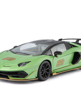 正版授权1:18埃文塔多SVJ63合金跑车模型仿真声光一周年礼物