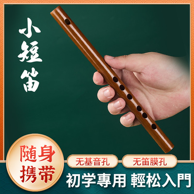 便携小短笛初学推荐随身携带无膜孔无需贴膜竹笛短笛笛子
