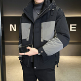 标50绒冬季连帽羽绒服男士2025新款保暖外套男B320-28998-P228，男装羽绒服，电商B320