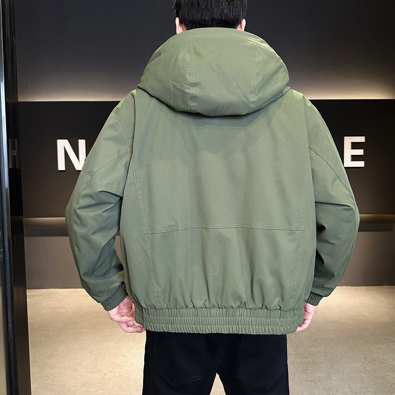 新标90绒连帽羽绒服男士2025新款休闲外套男装B320-9908-P295,男装羽绒服,电商B320
