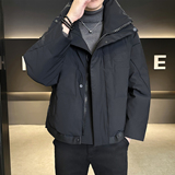 新标90绒高充绒羽绒服男极寒加厚保暖面包服A313-1862-P498，男装羽绒服，电商B320