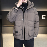 标50绒连帽羽绒服男士2025新款冬季外套男装B320-6638-P245，男装羽绒服，电商B320