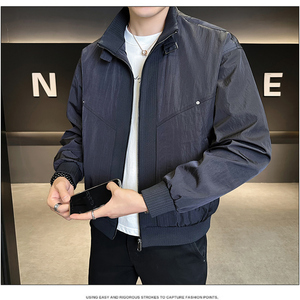 店主风休闲夹克男时尚简约高级感休闲外套男装B320-8605-P135图片