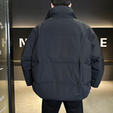 新标90绒高充绒羽绒服男极寒加厚保暖面包服A313-1862-P498，男装羽绒服，电商B320