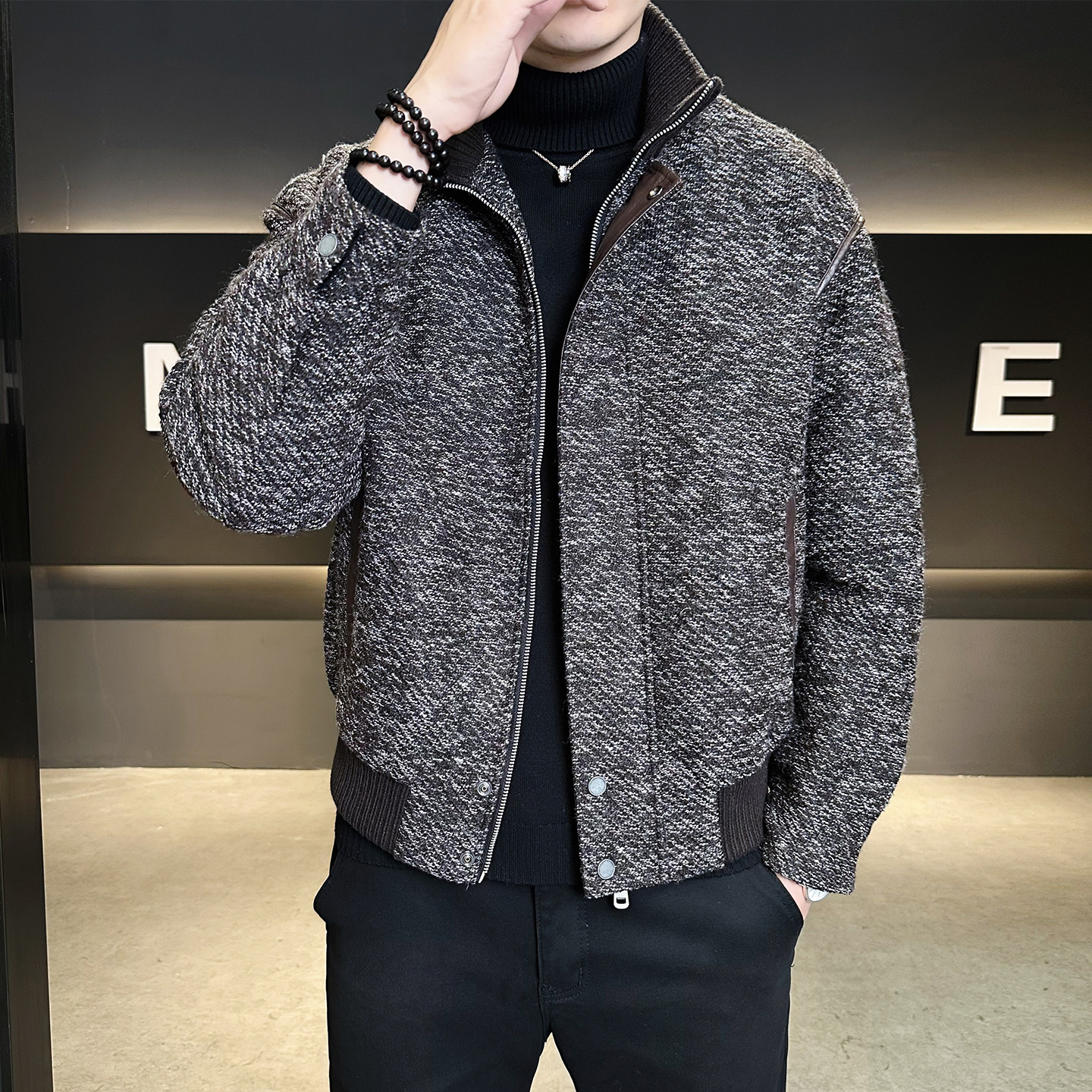 标90绒鹅绒羽绒服男士2025新款冬季保暖外套男B320-5581-P315,男装羽绒服,电商B320
