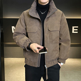 鹅绒标90绒皮羽绒服男士双面穿外套B320-5572-P365有成衣报告，男装羽绒服，电商B320