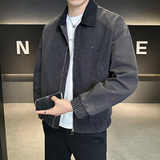 店主风牛仔夹克男士外套2025秋装新款夹克衫男装B320-8811-P145，男装工装外套，电商B320