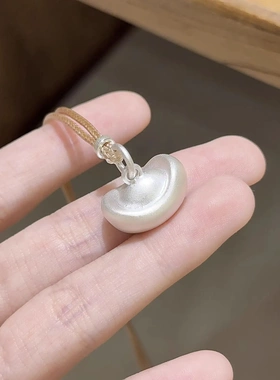 8834号足银999新中式古法实心小元宝国风项链百搭轻奢小众设计