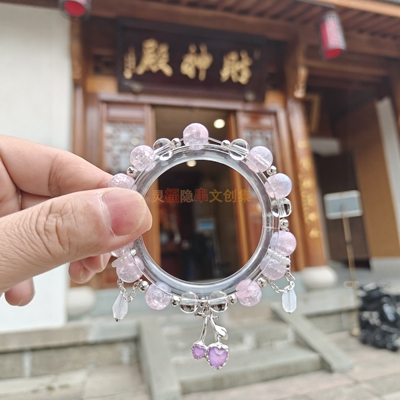 杭州灵福隐串文创过香水晶手串云之羽云为衫同款衍生印象手链百搭