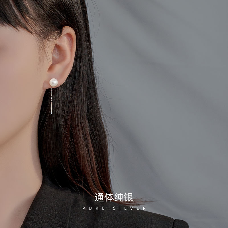 银耳线女气质纯银流苏