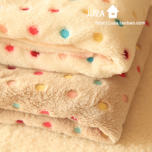 秋冬保暖柔软提花珊瑚绒法拉绒布料衣服床品被套手工枕套睡衣面料