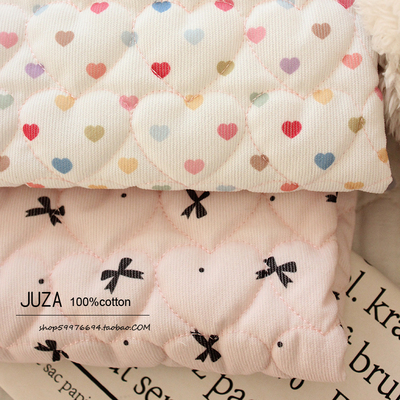 桔家灯芯绒桃心手工包包日韩