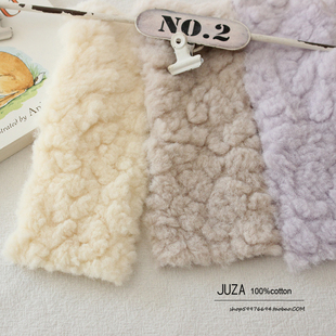 软绵绵出口小绵羊布料保暖加厚衣服马甲盖毯床单床笠面料