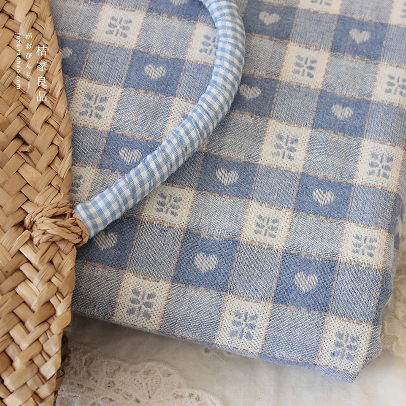 ins韩风爱心提花混纺棉涤棉布料大肠发圈衣服手工发圈窗帘diy,居家布艺,海绵垫/布料/面料/手工diy,淘宝优惠券,粉丝福利购,淘宝优惠卷