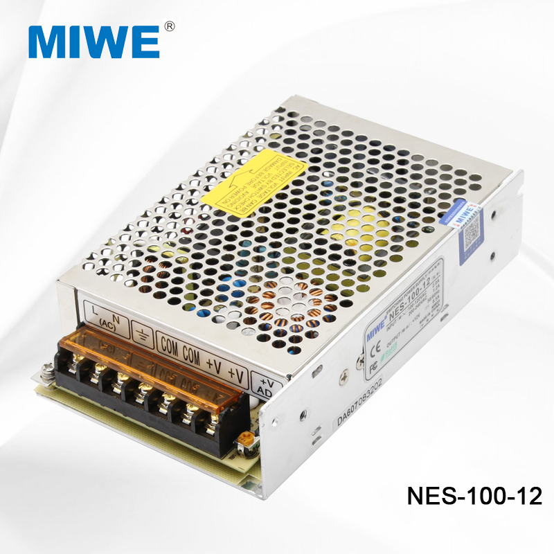 MIWE开关电源12V8.5A100W NES-100-12监控集中供电灯箱灯条电源