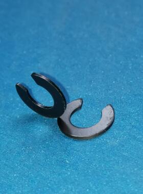 石墨尼龙黑色高强度扇形限位垫片G2PD-00006A,新月形垫圈防脱紧固