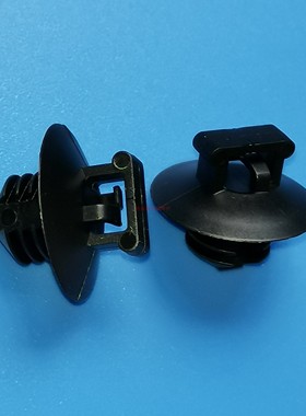 环保尼龙黑色扎线固定座GFTH-36-01BK面板开孔6.5~7MM,倒齿盲孔型