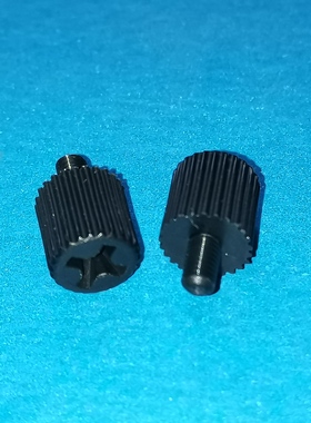 环保黑色尼龙滚花十字头机螺钉GSCH-PH2-M3-5B,公制,手拧国标螺丝