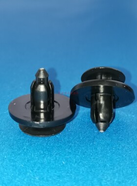 黑色汽车卡扣GA6808B,塑料胶钉,子母扣,穿心钉卡孔7MM板厚1.5~2.5