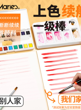 马利牌水彩画毛笔尼龙勾线笔G1130套装初学者手绘油画水粉颜料笔小学生美术专用画画专业工具单支尖头儿童