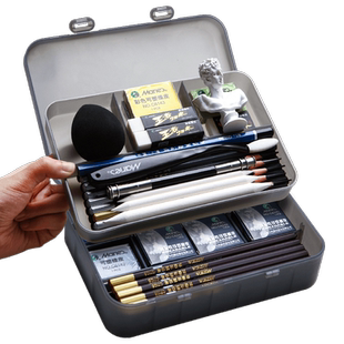 马利牌素描工具套装美术生专用素描铅笔2b素描笔全套入门初学者8b画画绘画炭笔碳笔6bhb4b用品2比画材