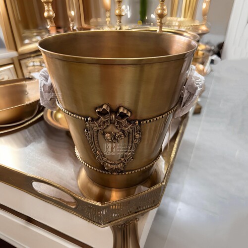 轻奢个性黄铜红酒冰桶