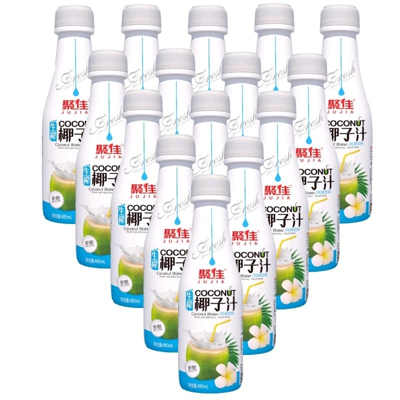 椰汁jujia 聚佳饮品 新鲜椰子生榨 480ml*15瓶装