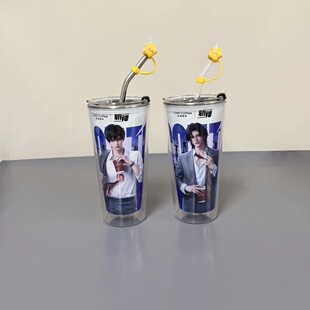 库迪联名斩神PP杯diy改造304不锈钢内胆杯盖吸管亚克力外壳材料包