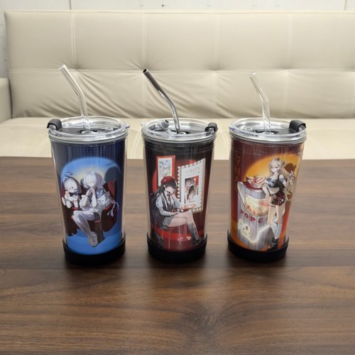 万达影城联名鸣潮千咲琳奈莫宁周边改造外壳304内胆杯盖玻璃吸管