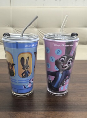 瑞幸疯狂动物城联名超大杯改造PP杯全套304不锈钢内胆亚克力外壳