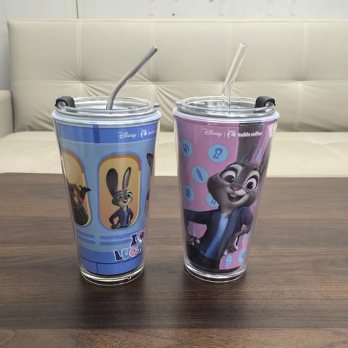 瑞幸疯狂动物城联名超大杯改造PP杯全套304不锈钢内胆亚克力外壳