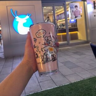 瑞幸泡泡玛特zsiga嘎子姐联名超大杯改造304不锈钢内胆亚克力外壳