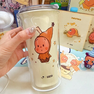 星星人杯子联名喜茶改造DIY材料包星星人PP杯爆改含304不锈钢内胆