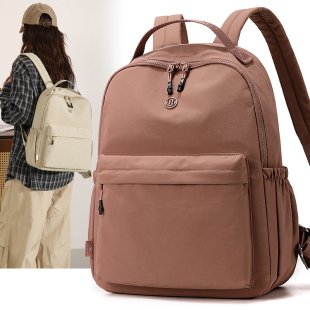 双肩包女2025新款牛津布背包女士大容量书包包休闲初中高中学生男