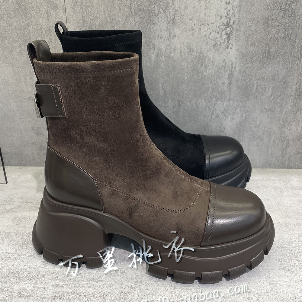 M60 专柜正品2024秋款女靴时尚靴子女鞋WX92743221-999