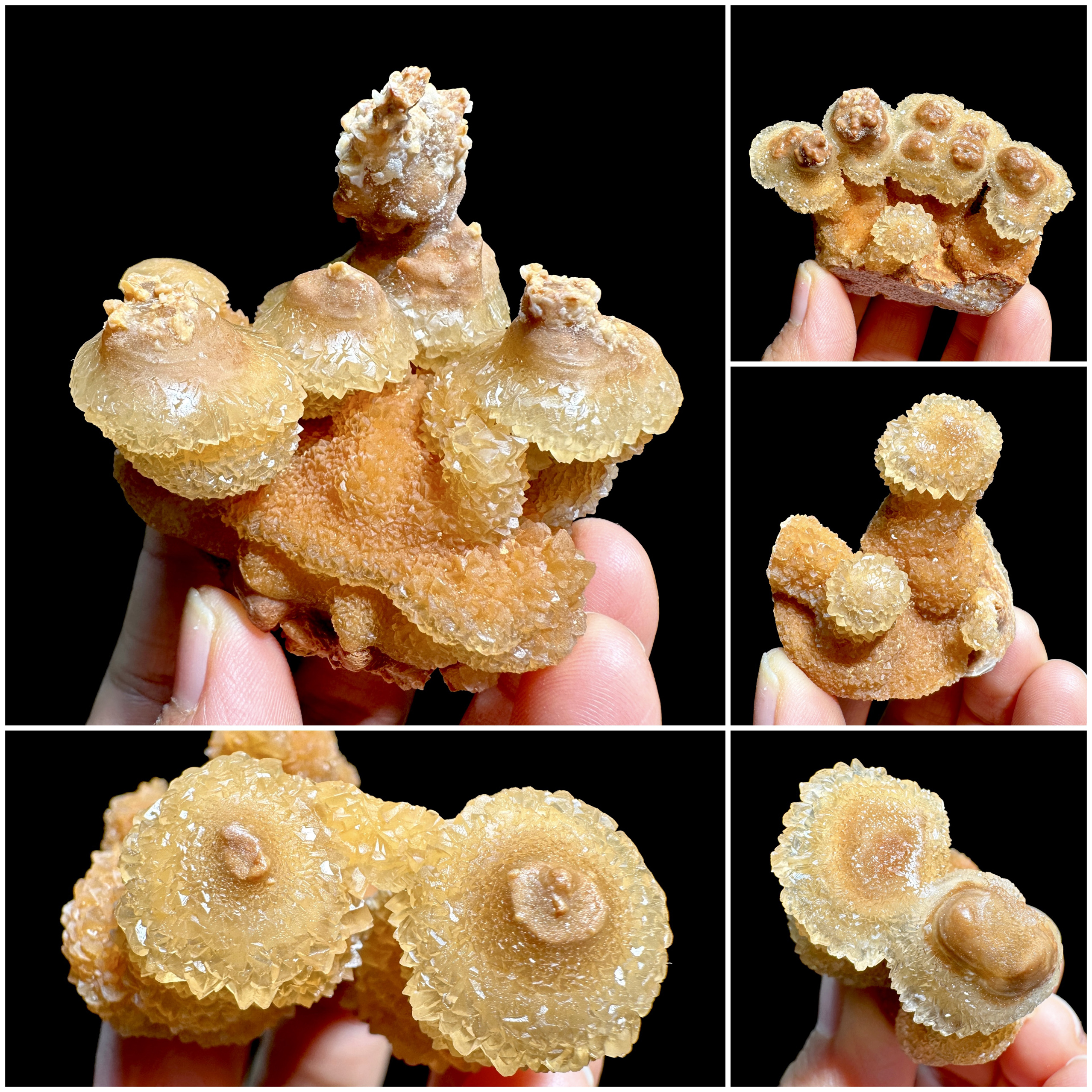 云南钟乳状方解石天然原矿石矿物晶体标本摆件教学观赏收藏奇石